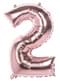 Ballon numéro 2 Rose Gold 86cm
