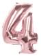 Rose gold balloon number 4, 86cm