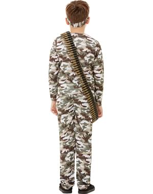 Disfraz uniforme de soldado militar para mujer