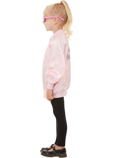 Disfraz de Niña DISFRAZZES Chaqueta Pink Ladies Grease Rosa Con Coche  (Talla: 7 a 9 años)