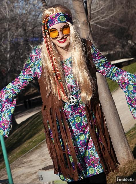 Hippie costume for women. Express delivery