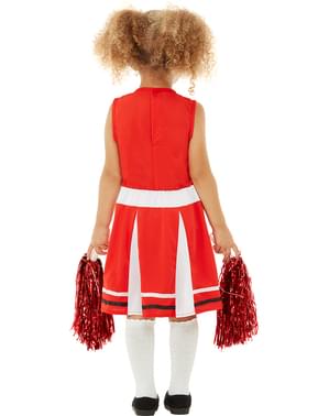 Cheerleader avec Pompons rouge -  - 100% belge - Déguisements  - Tenues de Carnaval - Créations des Ballons - Fête Thématiques
