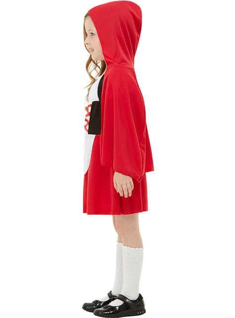 Bambina Costume per travestimento da Cappuccetto Rosso S Dress Up America 4-6 anni 