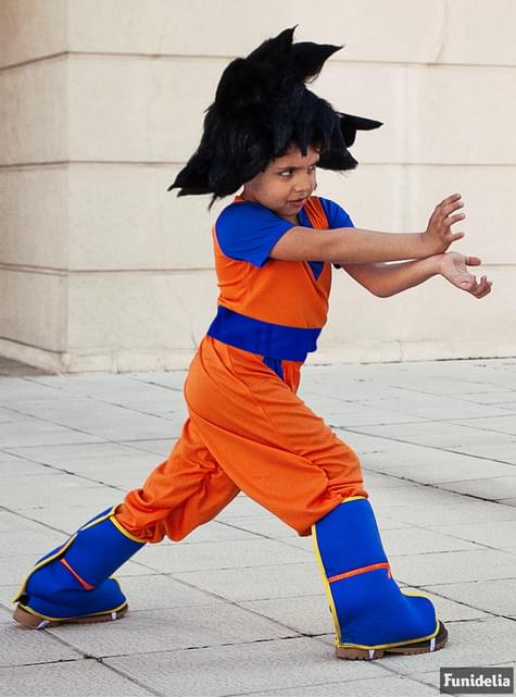 Costume Goku pour enfants garçons Dragon Ball Z Costume, Orange, bleu, T-  Petit