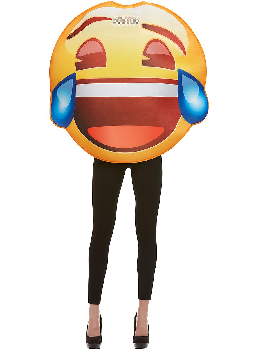 Disfraz de Emoji sonriente con lágrimas