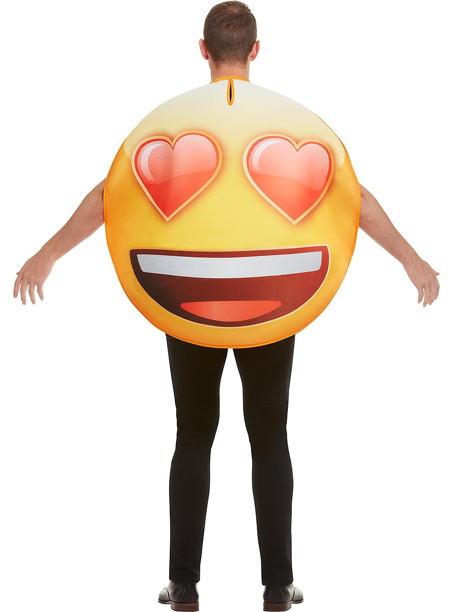 Emoji Costume smiling with heart eyes