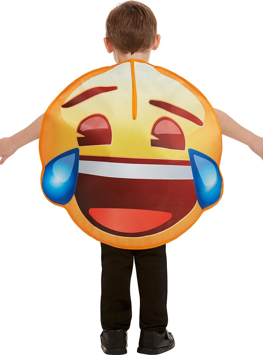 Anak Emoji Kostum tersenyum dengan air mata
