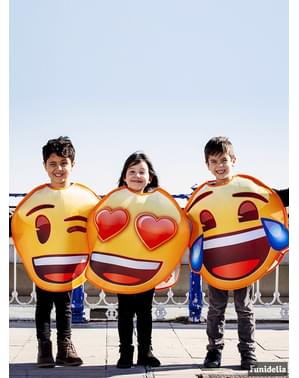 Emoji smil med hjerteøyne kostyme til barn