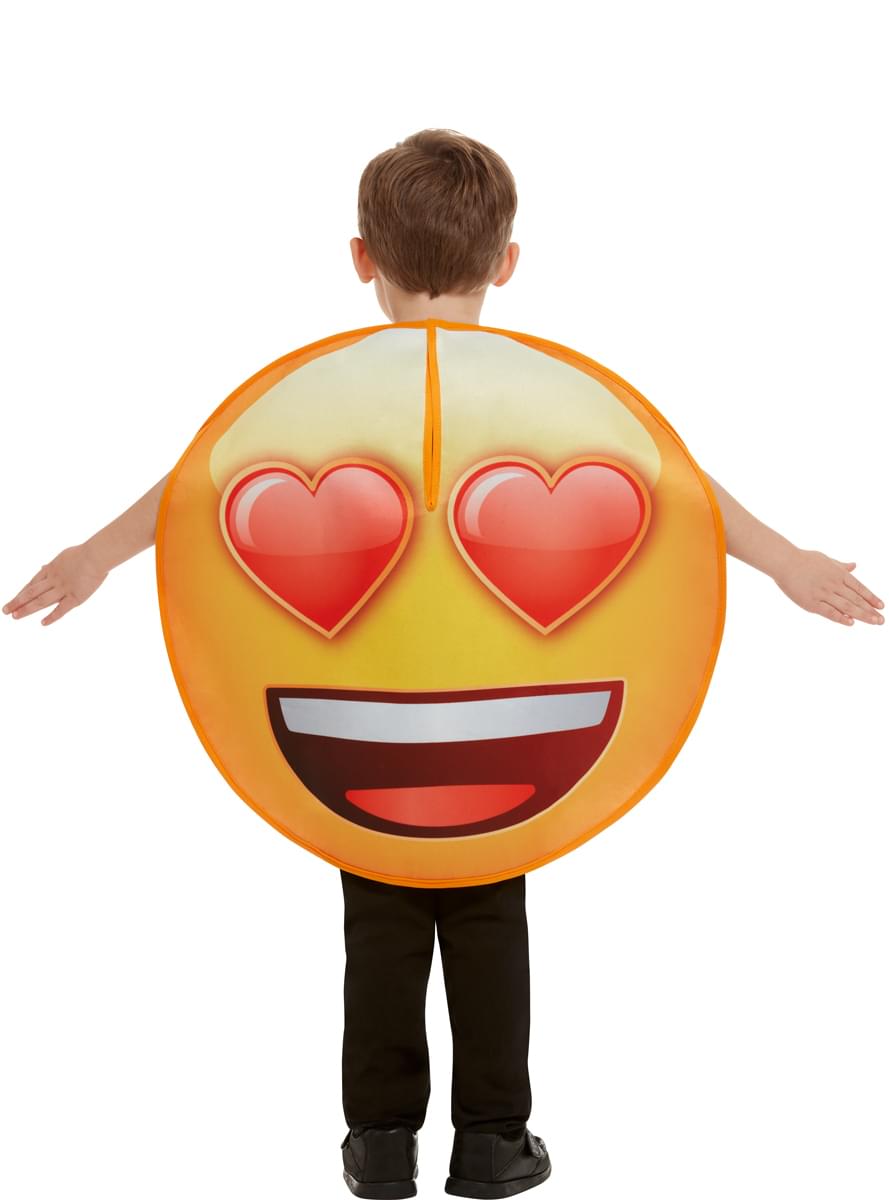 Anak Emoji Kostum tersenyum dengan mata hati