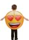 Emoji Kostume til børn smilende med hjerte øjne