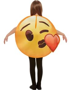 Emoji heart kiss costume for children