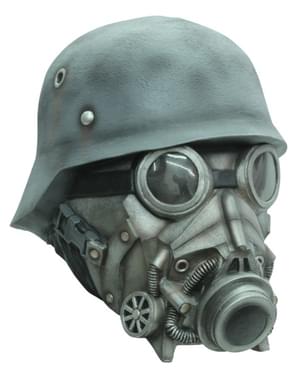 Máscara antigás con casco