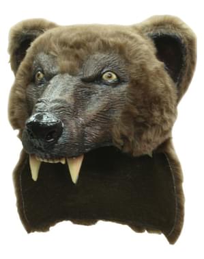 Capacete de urso castanho