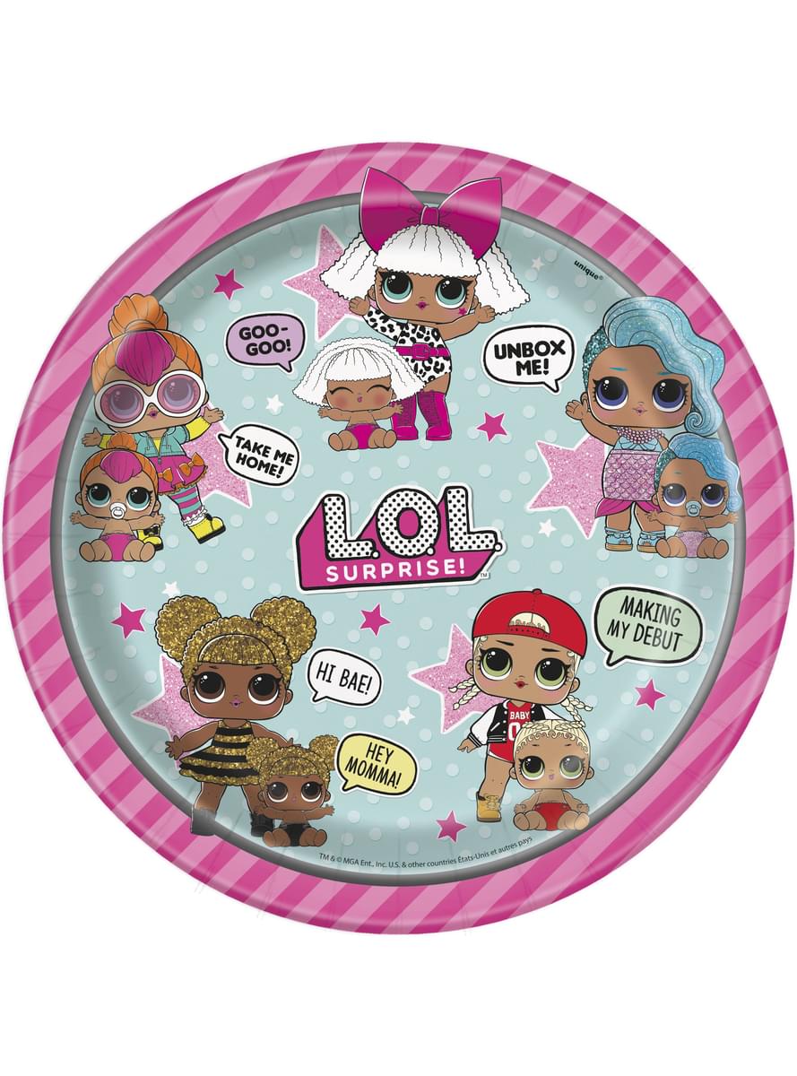 LOL Surprise Pappteller Set 8-teilig