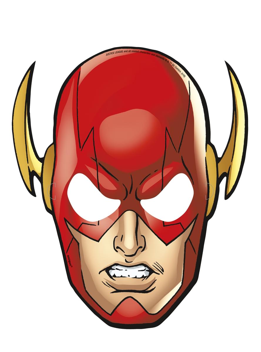 8 olika masker ifrån Justice League