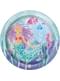 8 platos de sirenas (23 cm) - Sirena bajo del mar