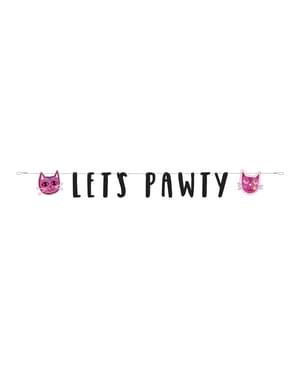 Ας Pawty Cat Garland - Αφήνει Pawty