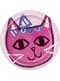 8 tallerkne (23 cm) - Pink cats
