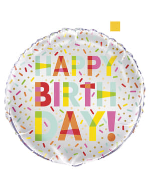 Balão de foil  Happy Birthday- Donut Party