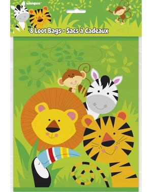 Süßigkeitentüten Set 8-teilig - Animal Jungle