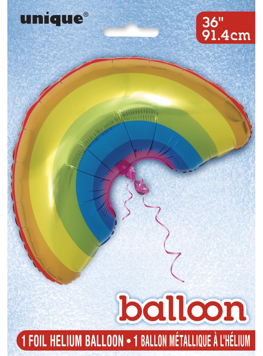 Rainbow foil balloon