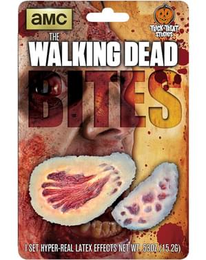 Prothèse de latex morsures sanglantes The Walking Dead