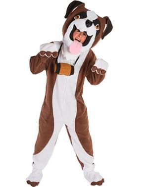 Bir yetişkin için Saint Bernard köpek kostümü