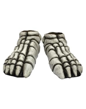Witte skelet voeten