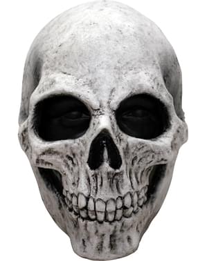 Weiße Totenkopf Maske Latex