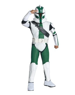 Командирът Gree Clone Trooper костюм за момче
