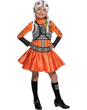 Costume da pilota X-Wing Star Wars da bambina