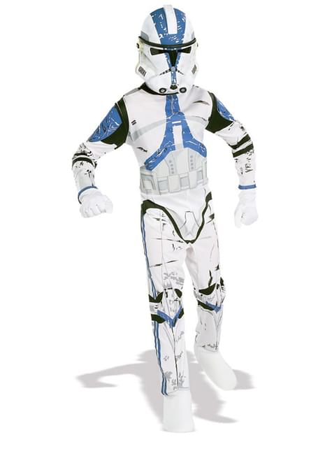 driehoek bovenste nederlaag Clone Trooper Star Wars 501st Legion Kostuum voor jongens. De coolste |  Funidelia