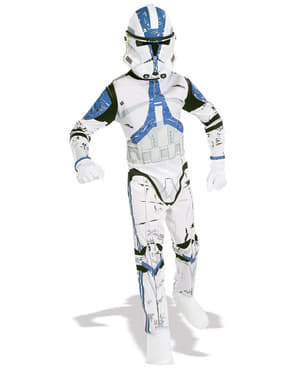 טרופר Clone Wars Star הלגיון 501 תחפושת עבור ילד