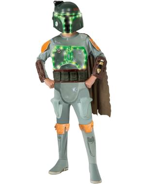 Bir çocuk için Star Wars aydınlık Boba Fett kostümü
