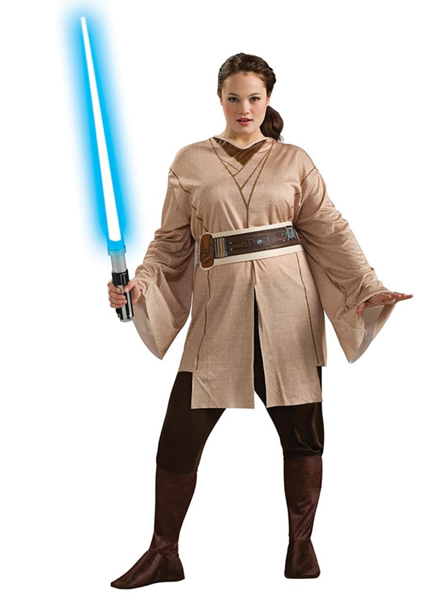 Star Wars Jedi large size costume for a woman. Express