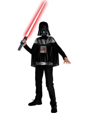 Kit fato Darth Vader para menino