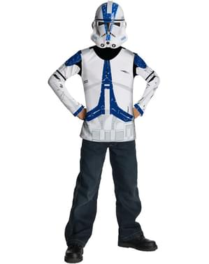 Star Wars Clone Trooper Legion 501 kit kostum untuk anak laki-laki