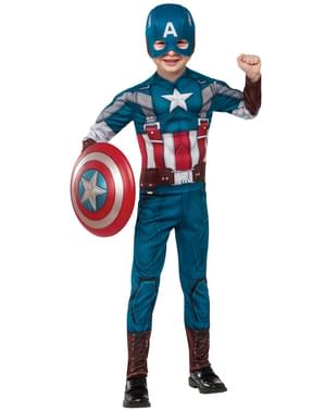 Bir çocuk için Kaptan Amerika Kış Asker retro kostüm
