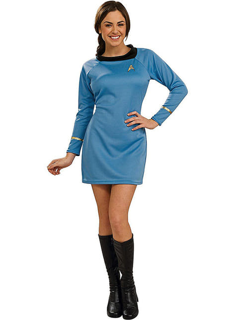 Costume da Star Trek deluxe blu da donna