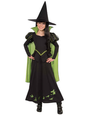 Disfraz de Bruja malvada del oeste El Mago de Oz para niña