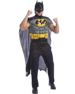 Bir erkek için kaslı Batman kostüm seti