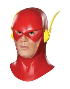 Flash Maske für Erwachsene aus Latex komplett