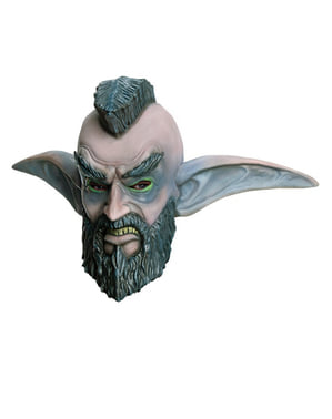 Máscara de Elfo de la Noche Mohicano World of Warcraft látex para adulto