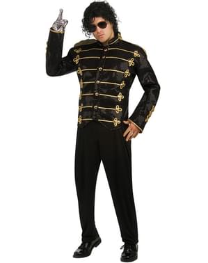 Michael Jackson deluxe militær jakke sort til voksne