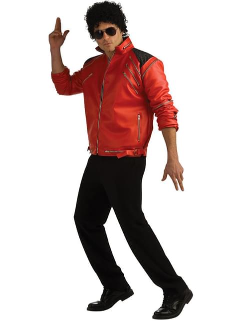 MJ Beat It Michael Jackson Thriller Rouge Veste en cuir-expédition rapide MJ Beat It Michael Jackson Thriller Rouge Veste en cuir-expédition rapide