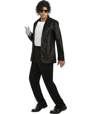 Chaqueta de Michael Jackson Billie Jean deluxe con lentejuelas para adulto