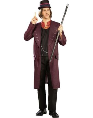 Willy Wonka Charlie ve bir erkek için Çikolata Fabrikası kostümü