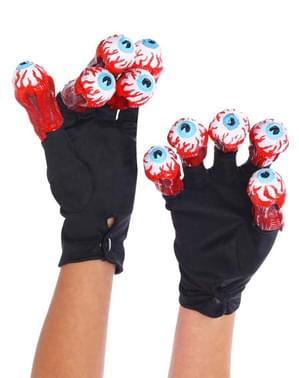 Guantes con ojos Beetlejuice para adulto