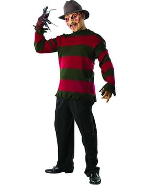 Bir erkek için Deluxe Freddy Krueger kostümü