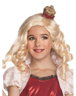 Peluca de Apple White Ever After High Royal para niña